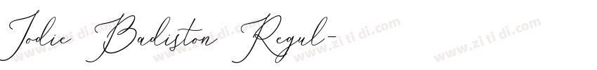 Jodie Badiston Regul字体转换